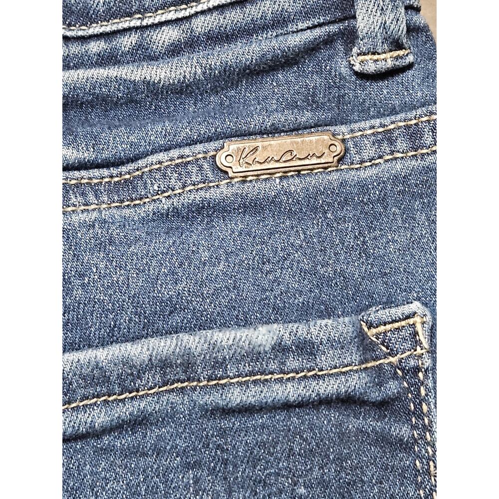 KanCan Signature Shorts Women’s Sz 25 Kurvy Mid Rise Denim Blue Stretch Casual - Picture 3 of 7